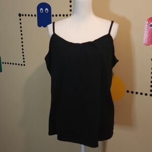 Lane Bryant Black Cotton Blend Top